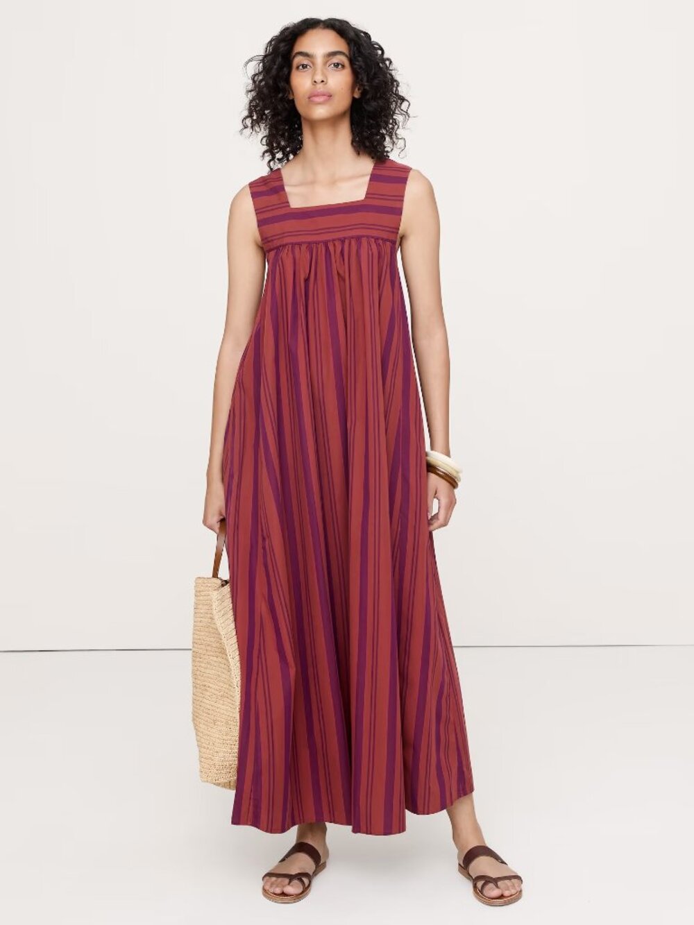 Banana Republic Cotton Square-Neck Dress XXS